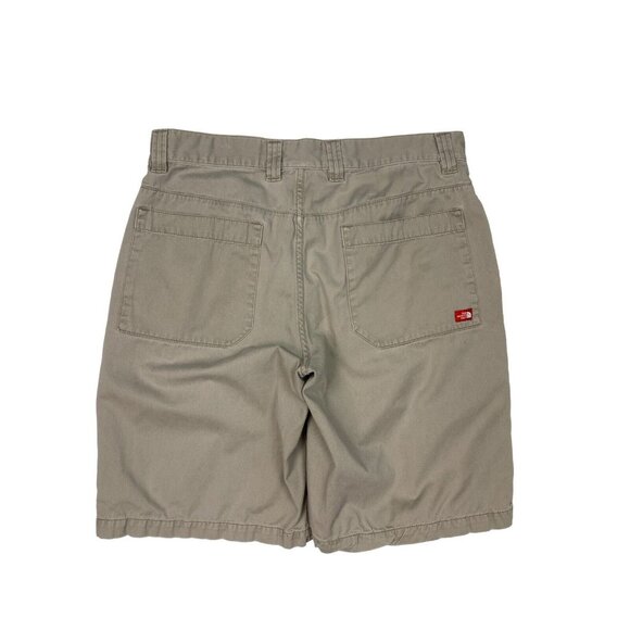 *The North Face Mens Shorts Size 34 Beige Khaki Outdoor Hiking Activwear Cotton - Picture 2 of 6